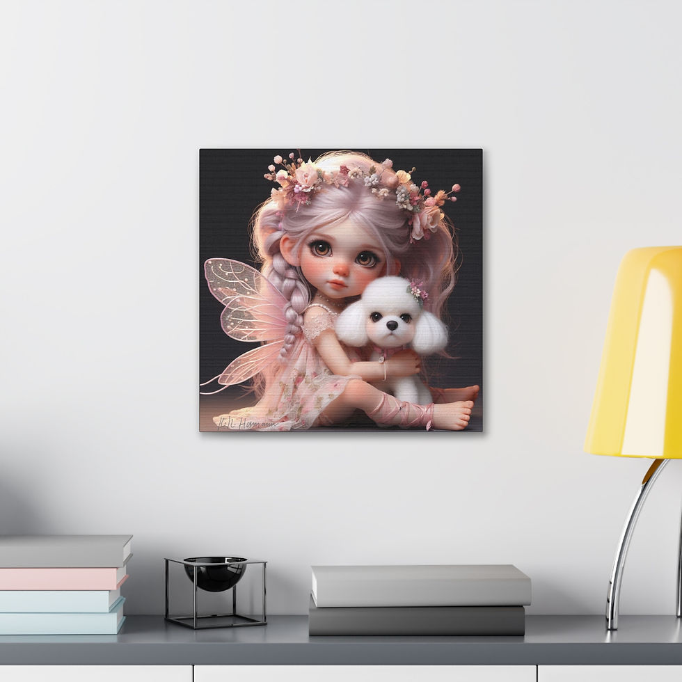 Thumbnail:  Poodle 17- Canvas Print - Gallery Style -  Fairy Tails