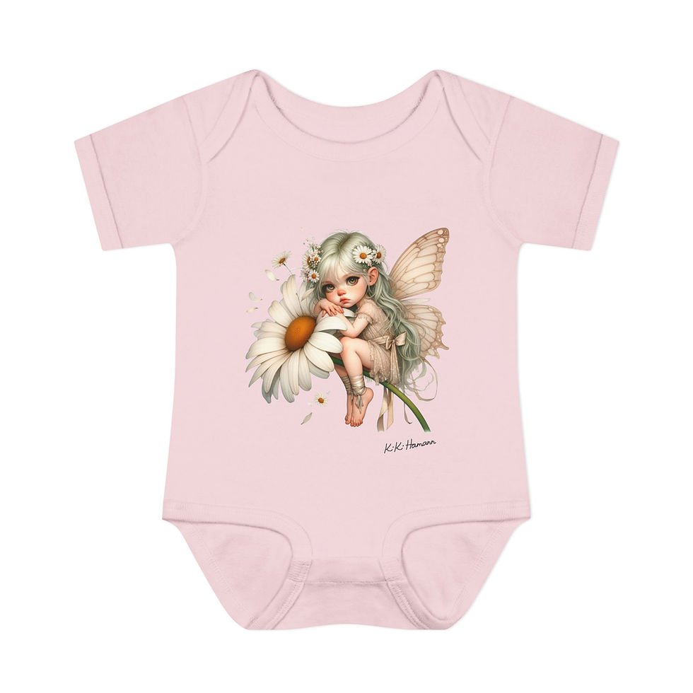 Thumbnail: Kiki Baby Daisy Fairy Infant Baby BodySuit - Botanical Whimsy