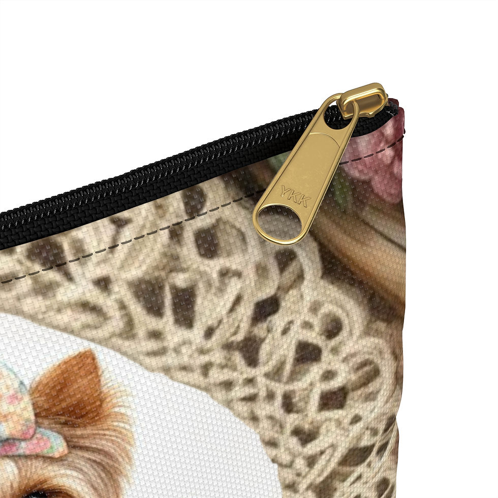Thumbnail:  Yorkie "Crochet Club" Accessory Pouch – Perfect for Craft  & Pet Enthusiasts