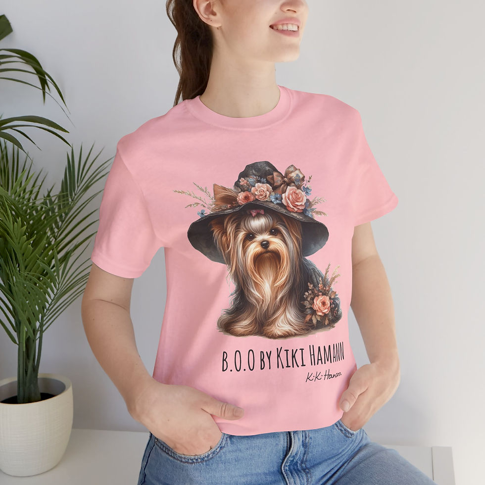 Thumbnail: Yorkie "Boo"  Tshirt (Boyfriend Cut)