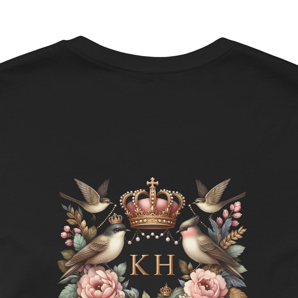 Thumbnail: Pomeranians (White) , The Little Black Shirt, Royals -"Boyfriend Tshirt  Style"