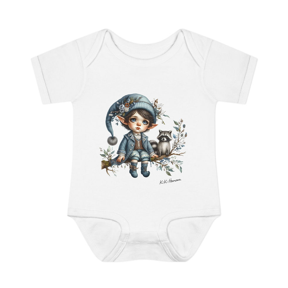 Thumbnail: Kiki Baby Thistle's Raccoon Infant Baby Suit - Vintage Fancy Magic