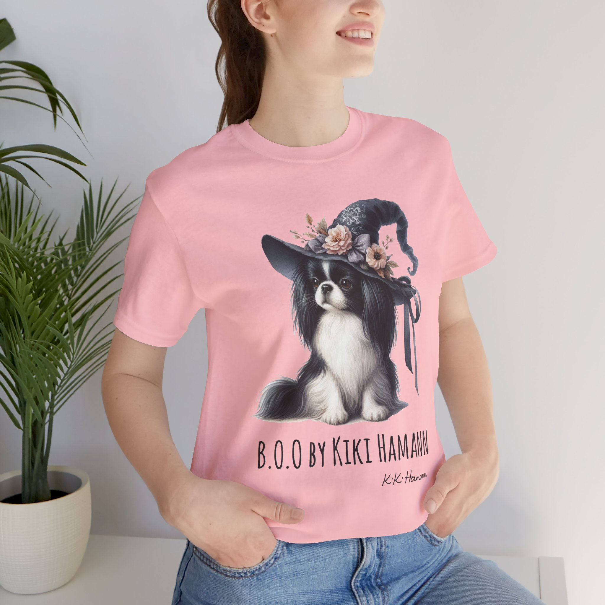 Japanese Chin  "Boo"  Tshirt (Boyfriend Cut)