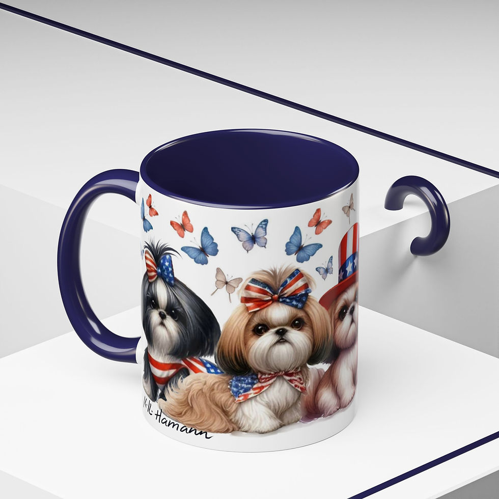 ShihTzu Parade! - Art Mug - 11 Oz
