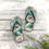 Thumbnail: Sea Turtle  Flip Flops "Imaginary Ocean"