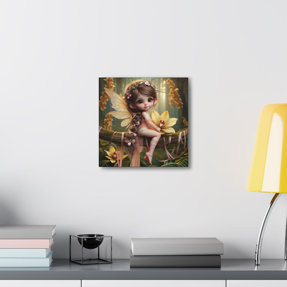 Thumbnail: Orchid 7 - Canvas Print - Gallery Style -  Flower Fairies