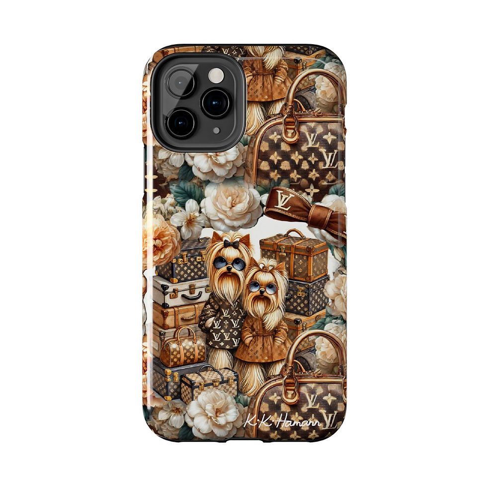 Thumbnail:  Iphone Yorkie - Browns- Tough Cases