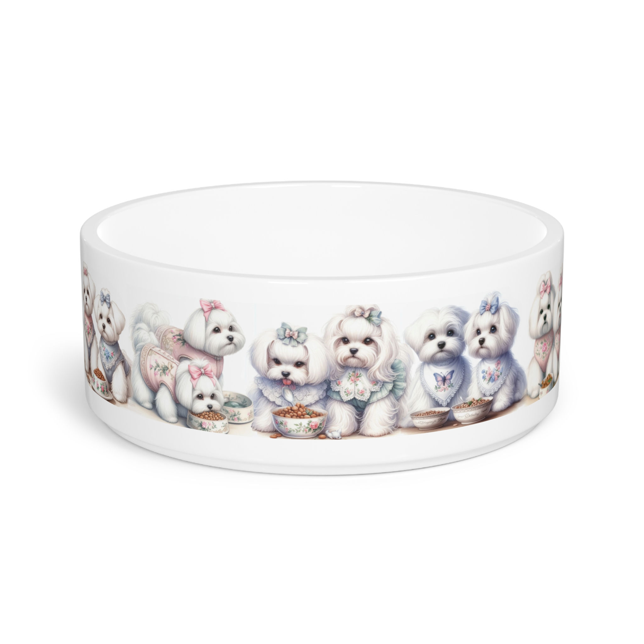 Maltese Food Bowl, 6" diameter