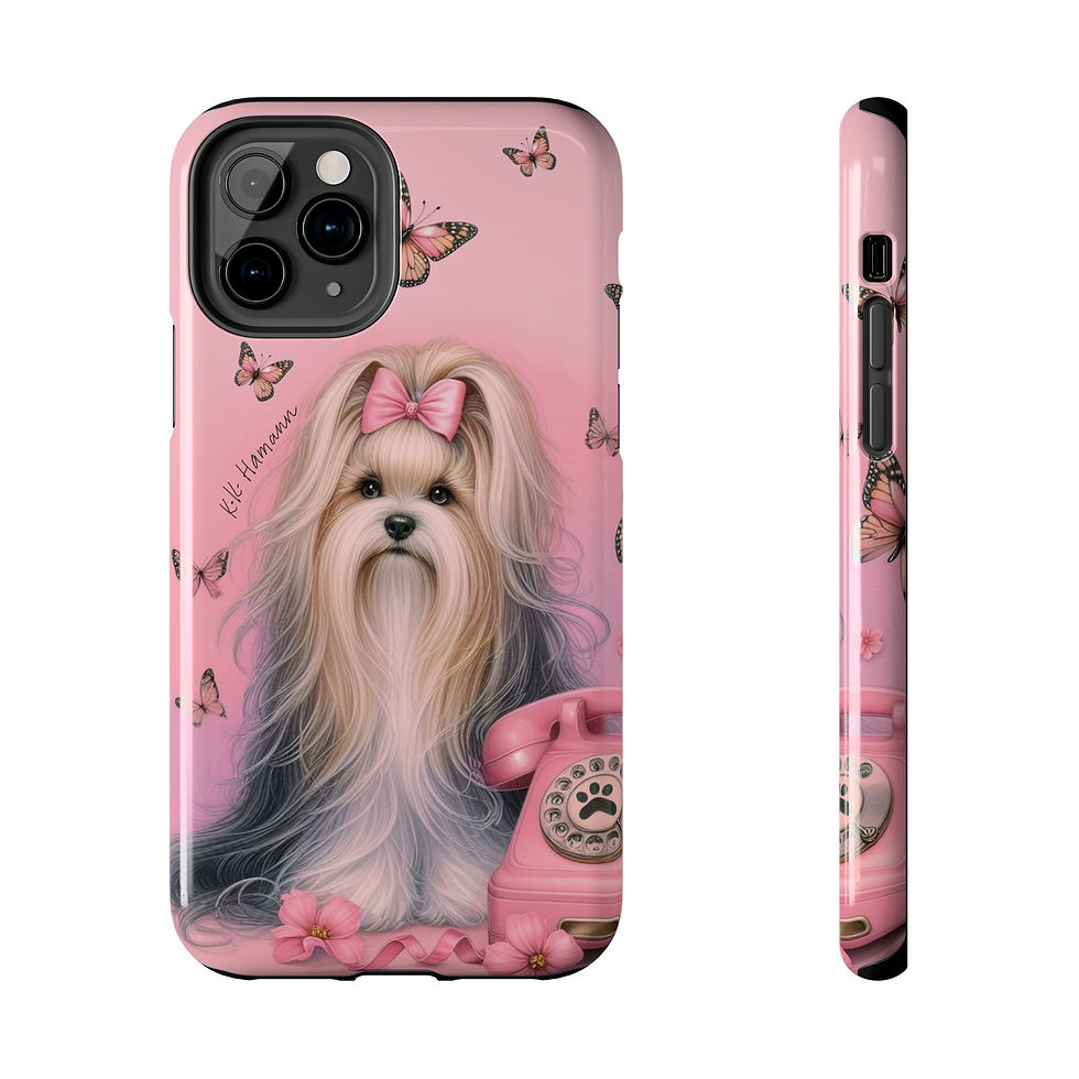 Thumbnail: IPhone Biewer Pink Retro Phone - Tough Cases