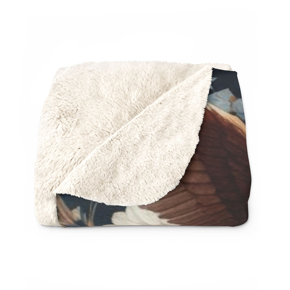 Thumbnail: Pomeranian "Independence Day Puppy Elves" Sherpa Blanket