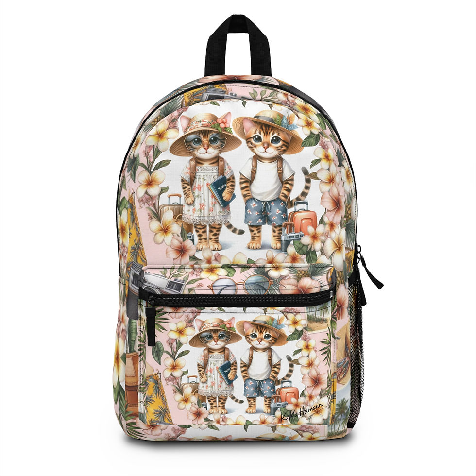 Bengal Cat  "Tourists" Backpack