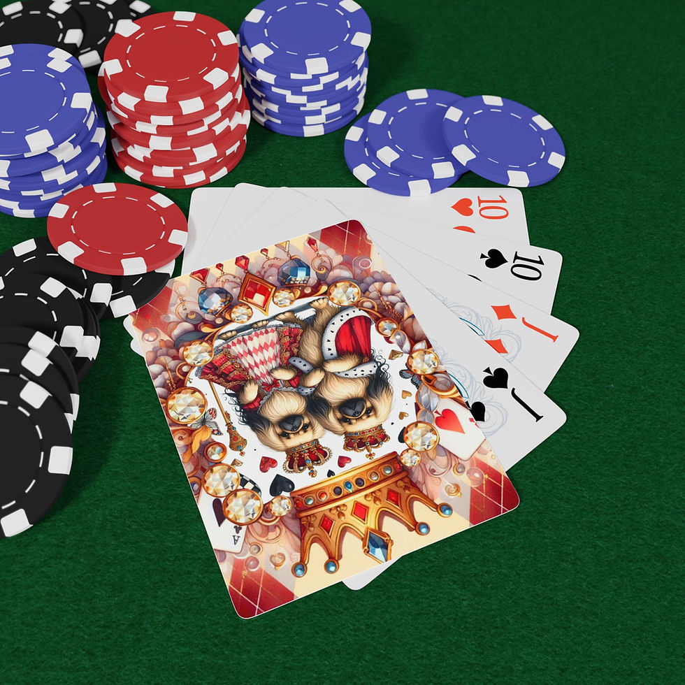 Thumbnail: Pekingese  Red Cards - Deck of 52 Playing Cards