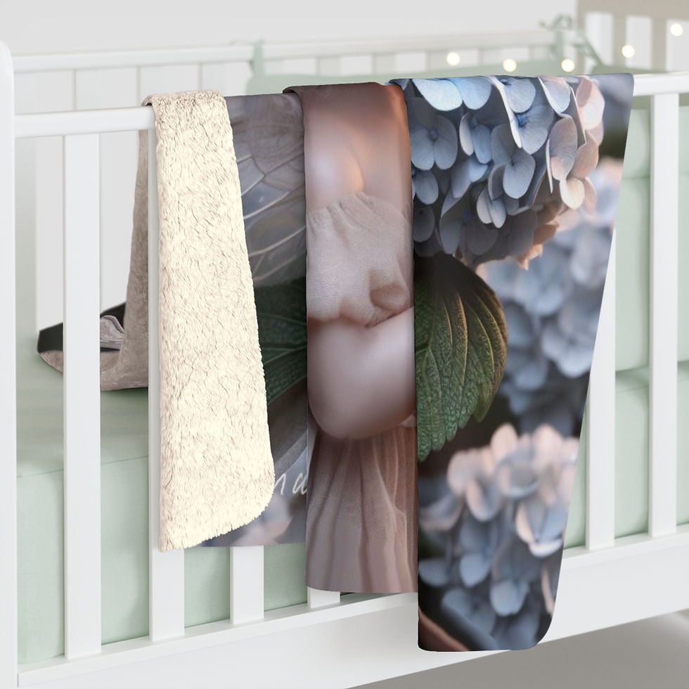 Thumbnail: Hydrangea  -Sherpa Blanket - Super Soft
