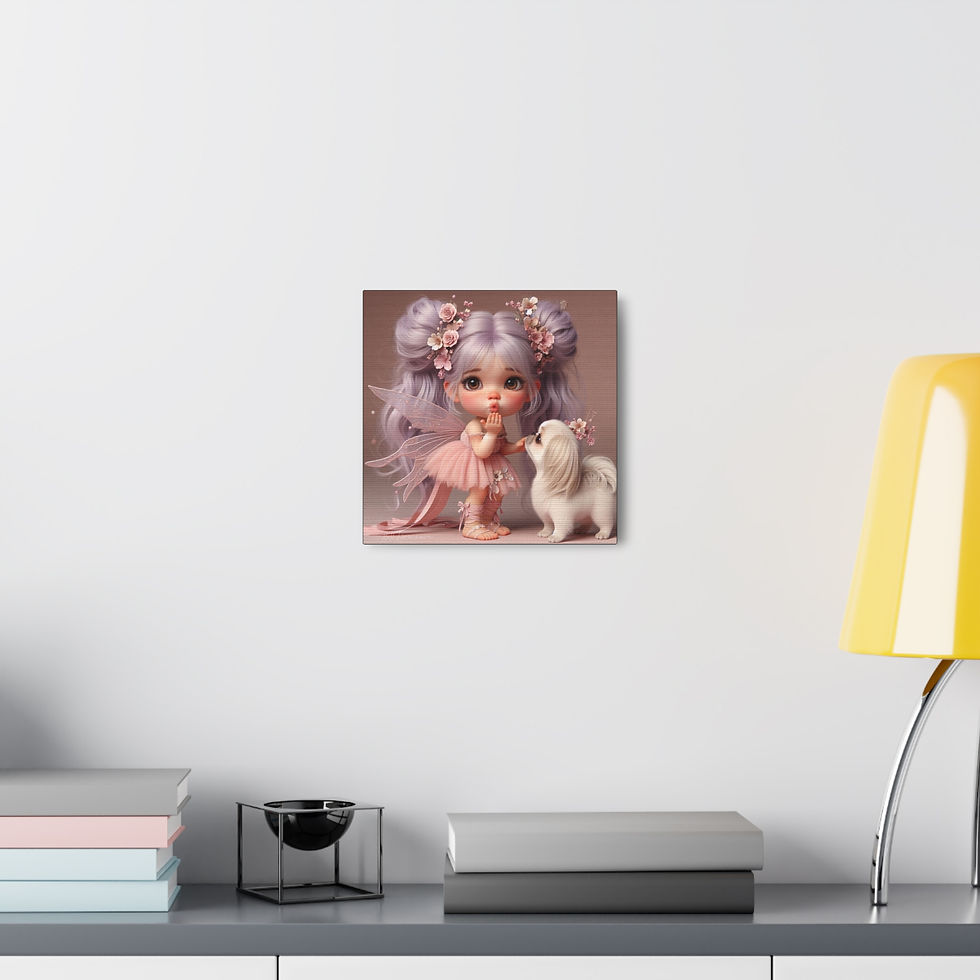Thumbnail: Pekingese 14 - Canvas Print - Gallery Style -  Fairy Tails