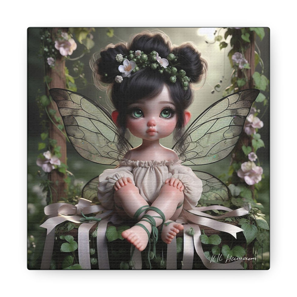 Thumbnail: Sweetpea 1 - Canvas Print - Gallery Style -  Flower Fairies