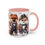 Thumbnail: Pomeranian "World Travelers" - Accent Coffee Mug 11 oz