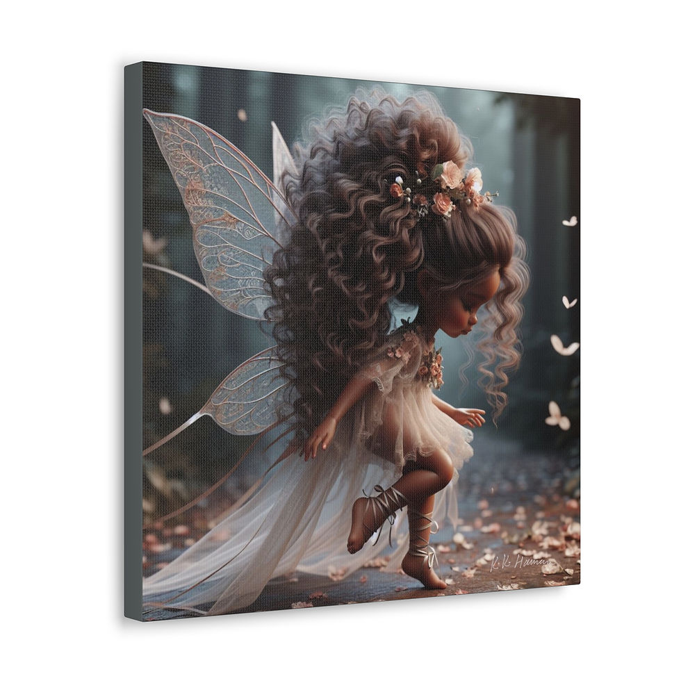 Thumbnail: Ebonie 3 Canvas Print - Gallery Style -  Fairyland  