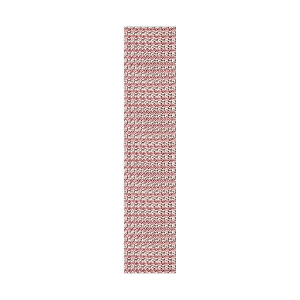 Thumbnail: Pomeranian(White) "Pink Santa" Gift Wrap Paper - Satin/ Matte 3 Different Sizes
