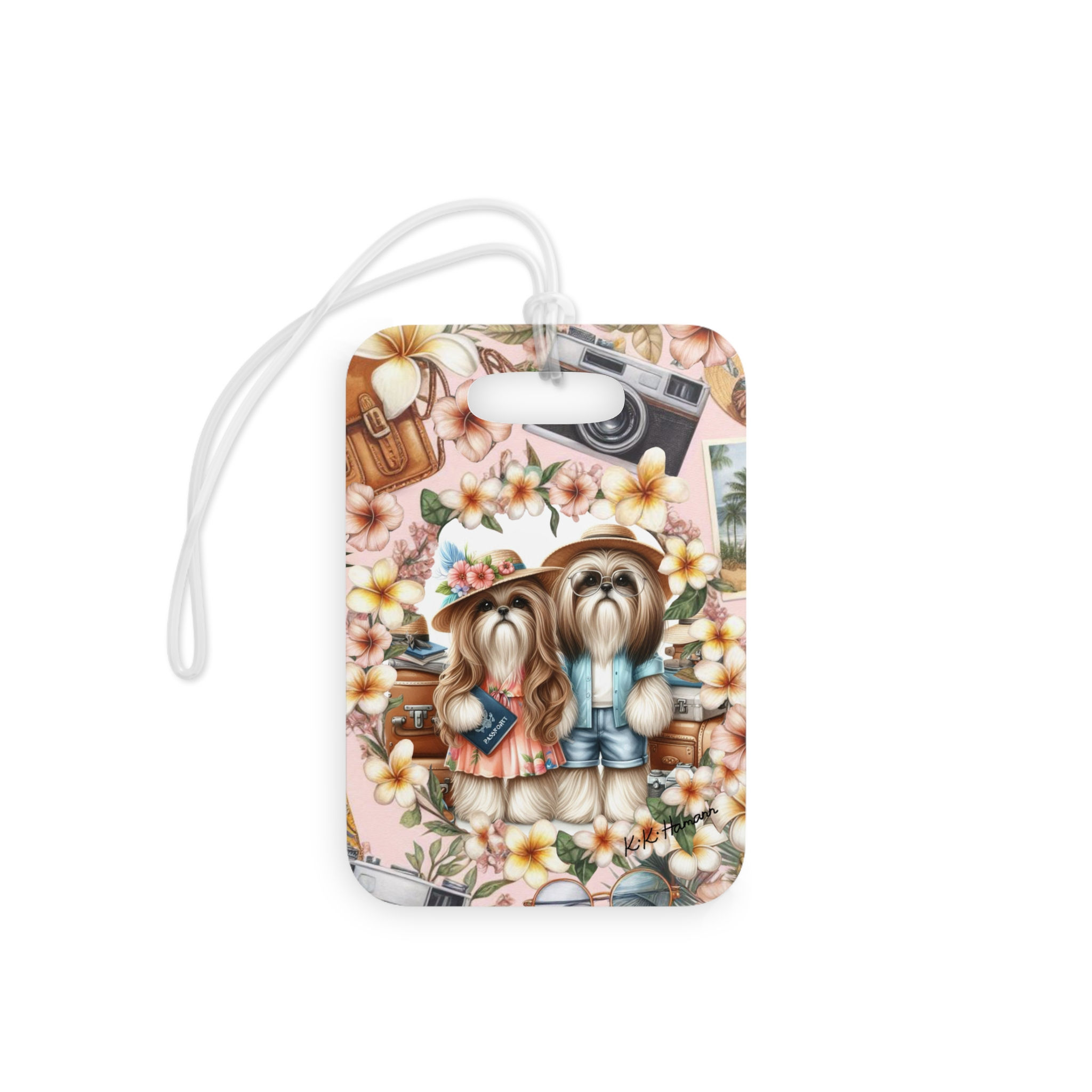 Shihtzu "Tourists" Luggage Tags - Travel Accessories for Dog Lovers