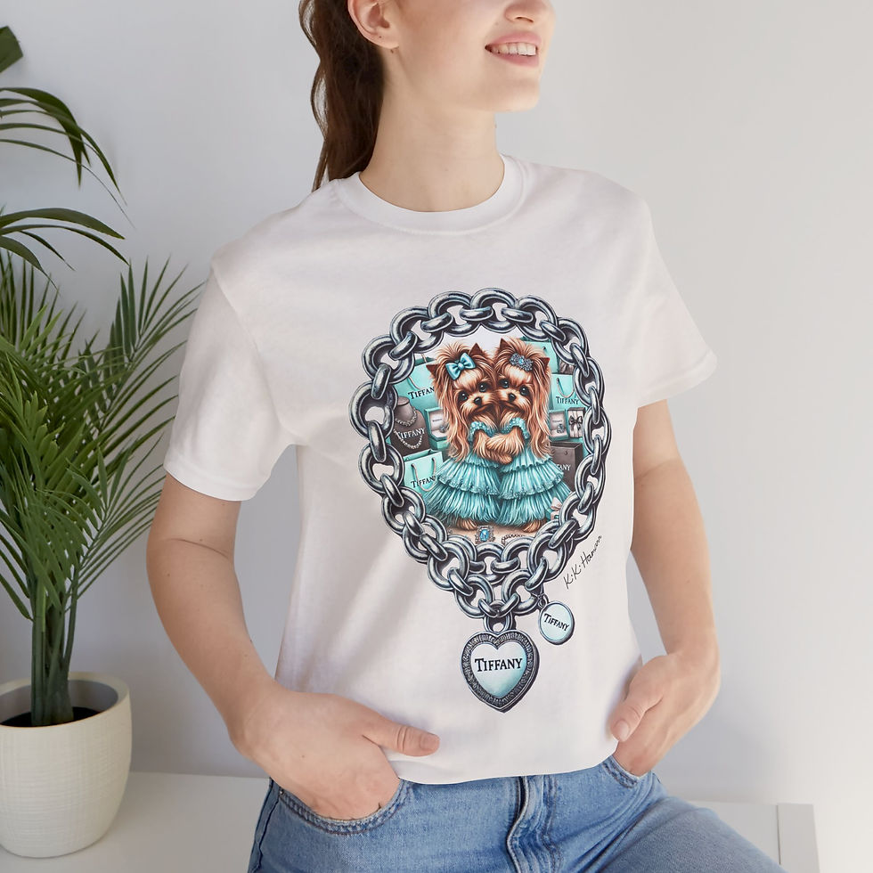 Thumbnail: Yorkie  "Tiffany"  Tshirt (Boyfriend Cut)