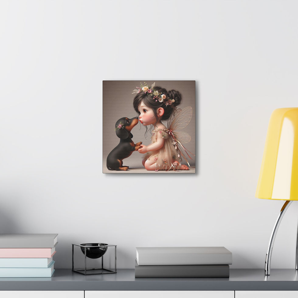 Thumbnail:  Dachshund 7  - Canvas Print - Gallery Style -  Fairy Tails