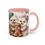 Thumbnail: Pomranians (white) "Gingerbread Wonderland" - Accent Coffee Mug 11 oz