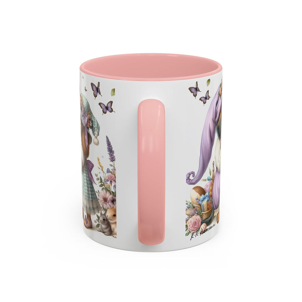 Thumbnail: Dachsdhund "Spring Elves" - Accent Coffee Mug 11 oz