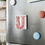 Thumbnail: Yorkie Letter J -  2" Porcelain Magnet, Square