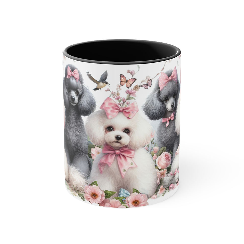 Thumbnail: Poodle "Spring Time"  Art Mug