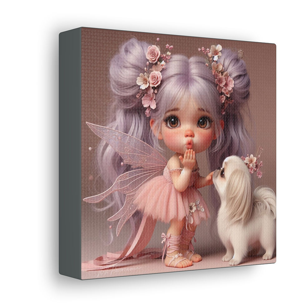 Thumbnail: Pekingese 14 - Canvas Print - Gallery Style -  Fairy Tails
