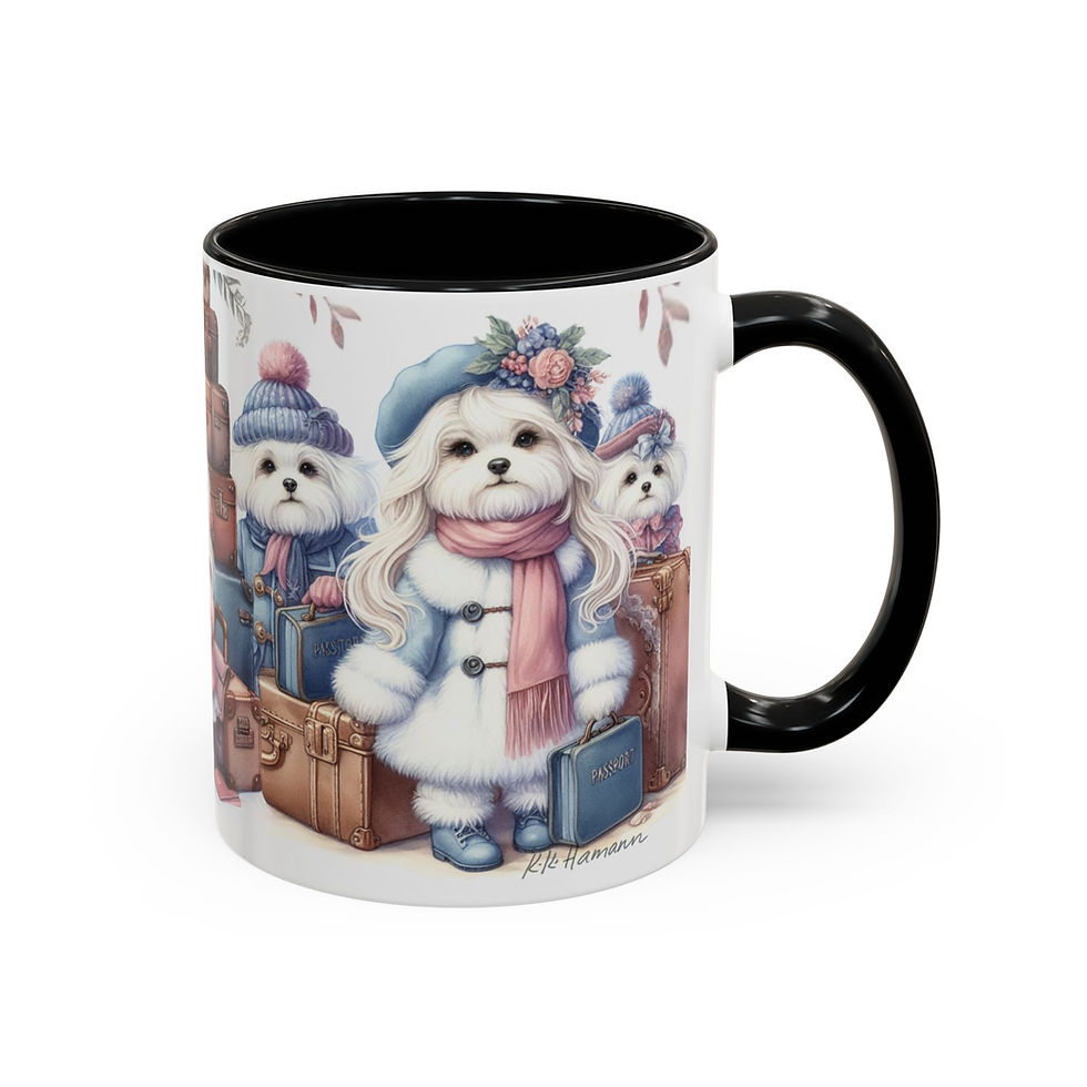 Thumbnail: Maltese "World Travelers" - Accent Coffee Mug 11 oz