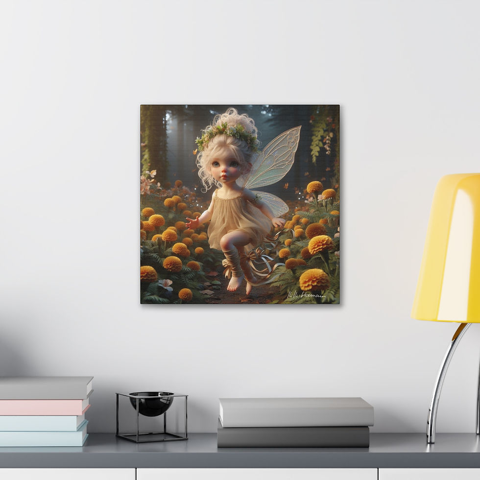 Thumbnail: Marygold 1 - Canvas Print - Gallery Style -  Flower Fairies