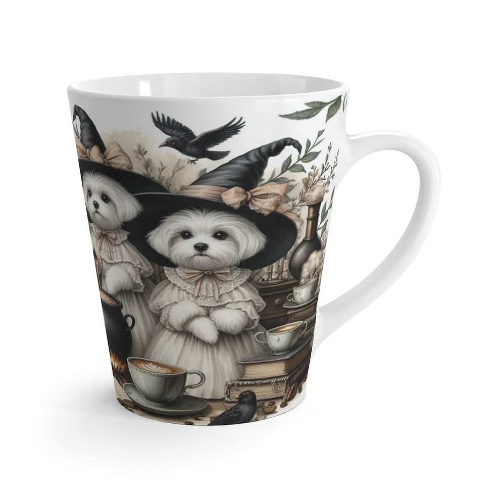 Thumbnail: Maltese Adorable Witch Latte Mug | Cup