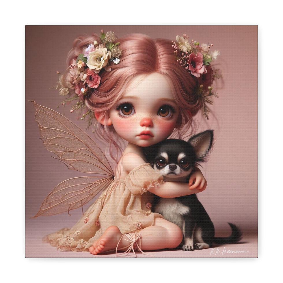 Thumbnail: Chihuahua 3 - Canvas Print - Gallery Style -  Fairy Tails