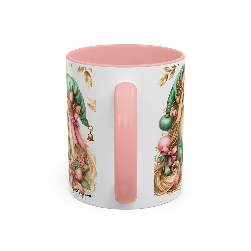 Thumbnail: Pekingese  "Elves" - Accent Coffee Mug 11 oz