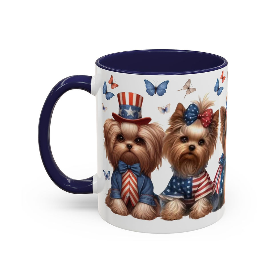 Thumbnail: Yorkie Parade!  -  Art Mug - 11Oz