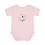 Thumbnail: Kiki Baby Grace Bunny Ballerina Toile Onesie (Light Pink) – Twinkle Star Gift