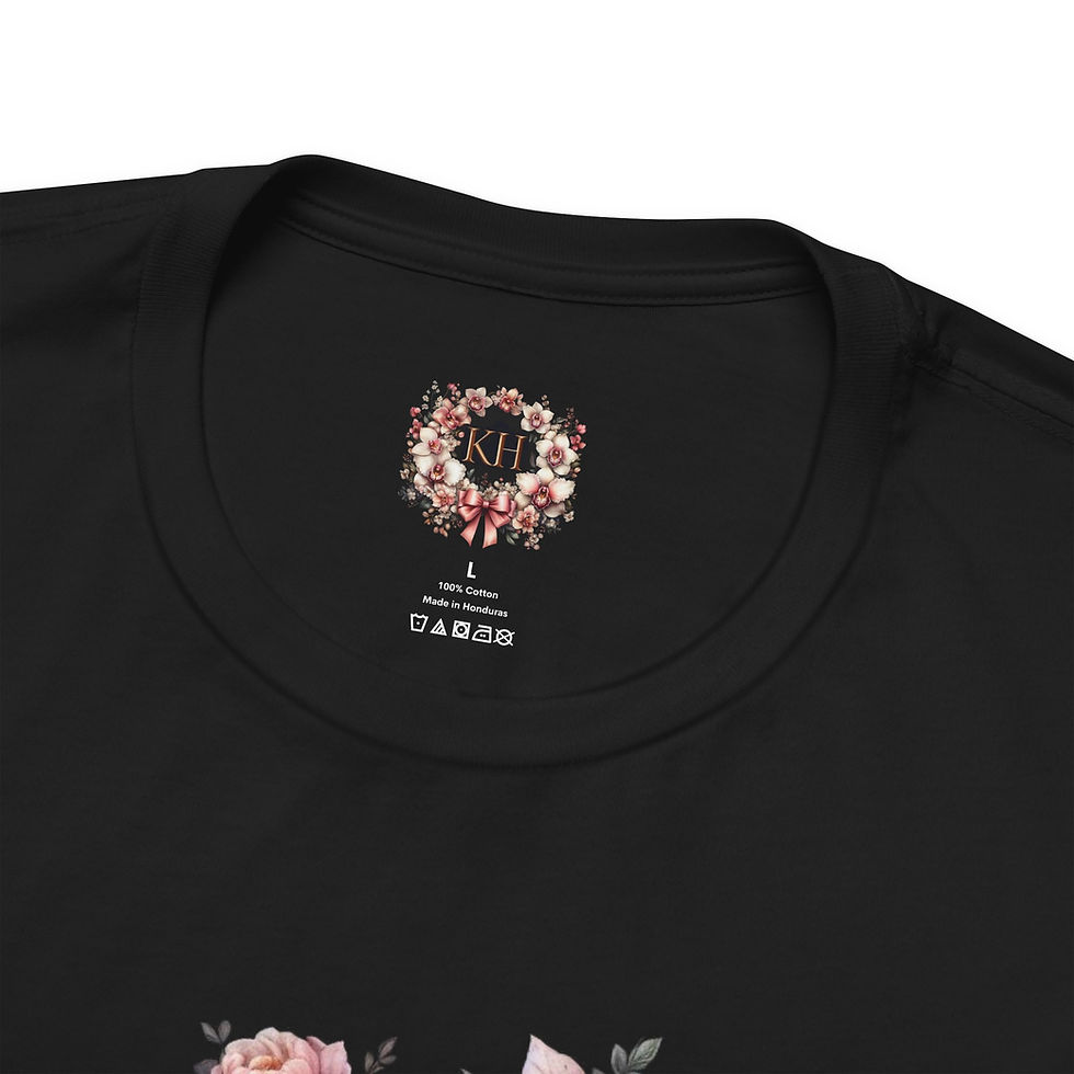 Thumbnail: Pomeranian (white)and Orchid Fairy, Black Shirt, -"Boyfriend Tshirt  Style"