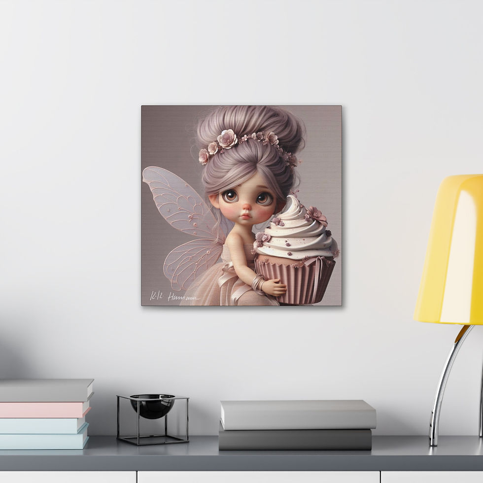 Thumbnail: Cupcake 1 - Canvas Print - Gallery Style -  Fairyland  