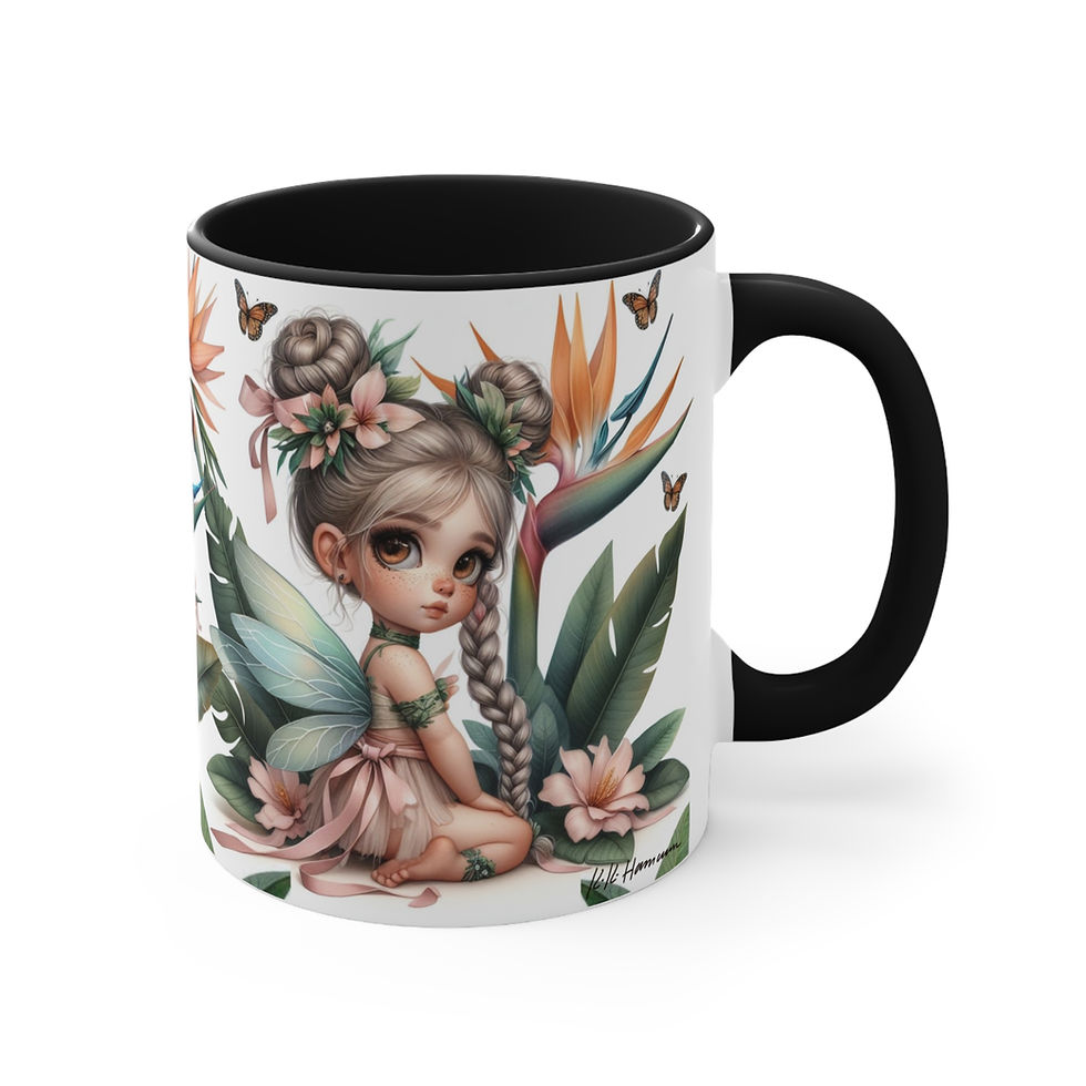 Thumbnail: Bird of Paradise Fairy  "Flower Fairies"  Art Mug 