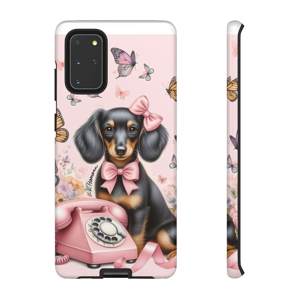 Thumbnail: Samsung Dachshund Pink Phone Tough Cases