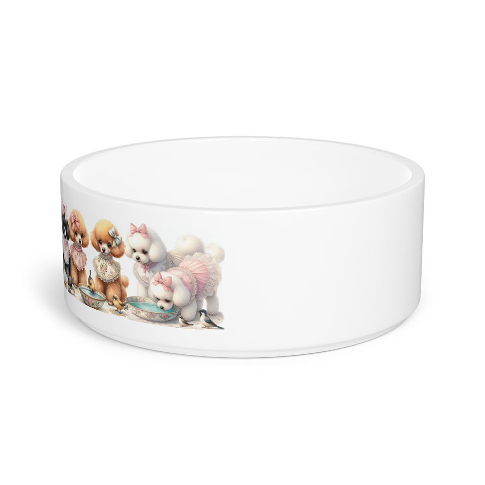 Thumbnail: Poodle Water Bowl, 6" diameter