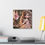 Thumbnail: Pink Headed Warbler 4  - Canvas Print - Gallery Style -  Birdie Fairies