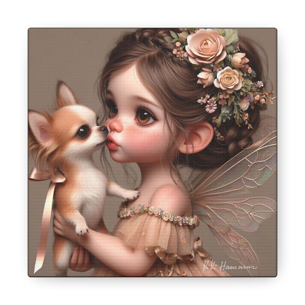 Thumbnail: Chihuahua 6 - Canvas Print - Gallery Style -  Fairy Tails