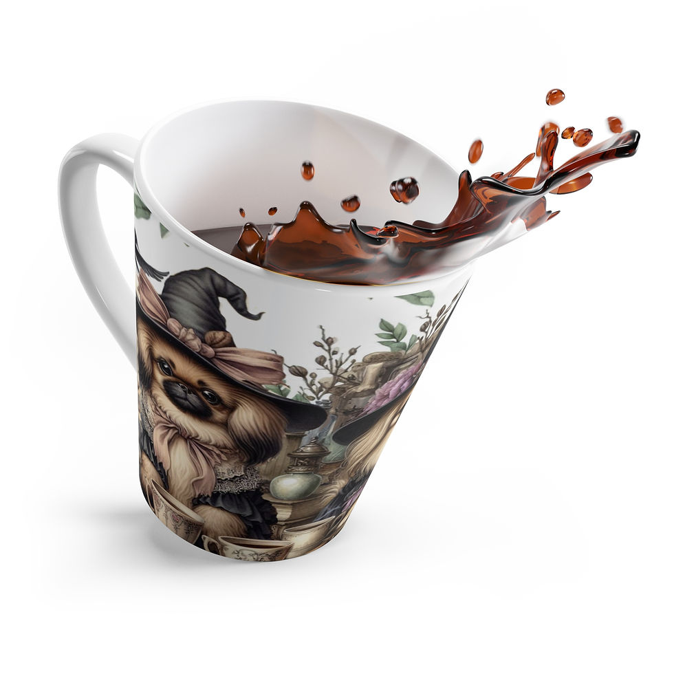 Thumbnail: Pekingese Adorable Witch Latte Mug | Cup