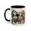 Thumbnail: Japanese Chin  "Elves" - Accent Coffee Mug 11 oz