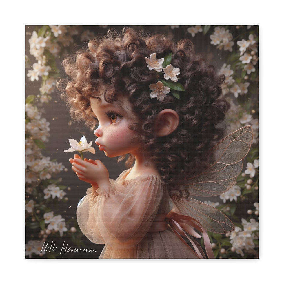 Thumbnail: Jasmine 4 - Canvas Print - Gallery Style -  Flower Fairies