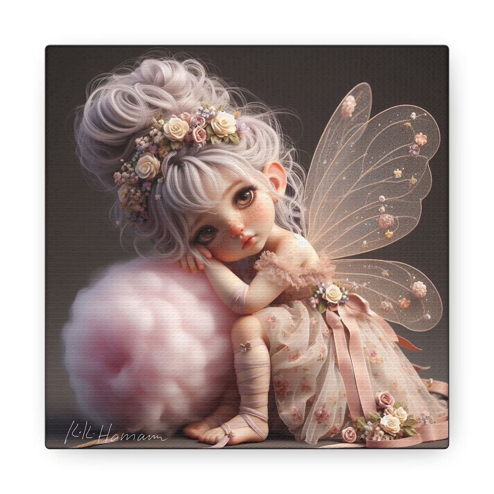Thumbnail: Cotton Candy 1 - Canvas Print - Gallery Style -  Fairyland  