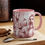 Thumbnail: Maltese French Style  "Rose  Toile de Jouy "  Art Mug