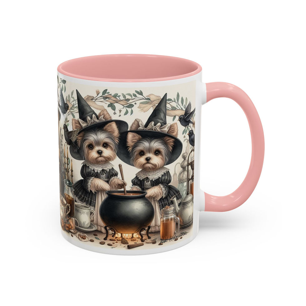 Thumbnail: Yorkie "Apothecary" - Accent Coffee Mug 11 oz